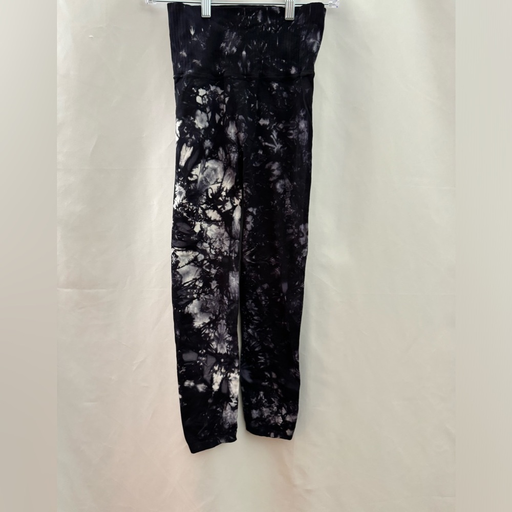 FP Movement by Free People Good Karma Leggings Black/White Abstract M/L